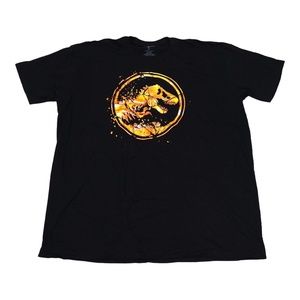 Universal Studios Jurassic World Flame Logo T-Shirt 2XL